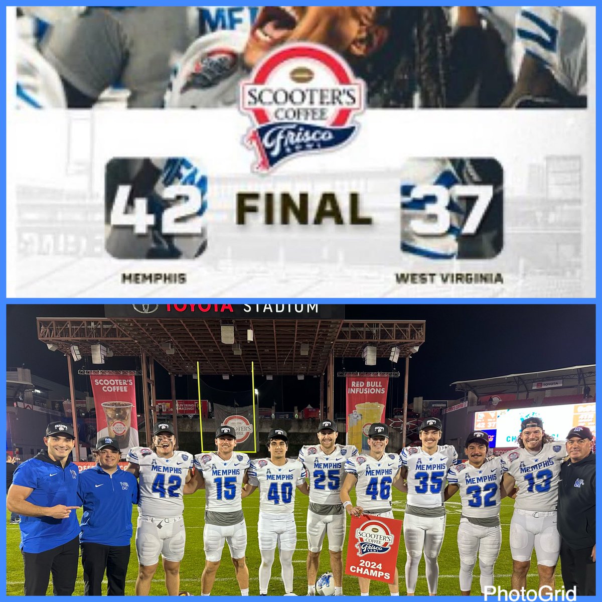 Couldn’t be prouder of this group and  TEAM. They epitomize Memphis Grit and Toughness #ALLIN #GoTigersGo #MemphisFB