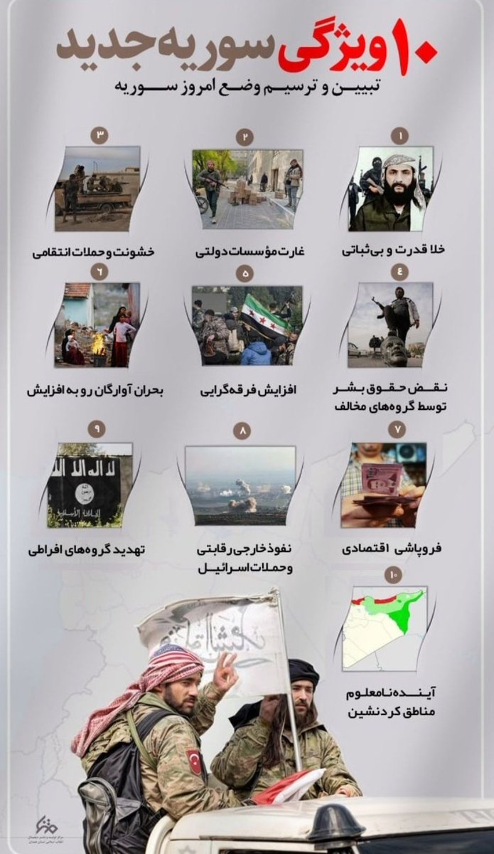 mohammad_34671's tweet photo. درس سوریه برای ما حفظ هوشیاری و ایستادگی در برابر نقشه های شیطانی ست
#رنج_سوریه
#مقاومت_رمز_پیروزی https://t.co/ShK2W25ktq
