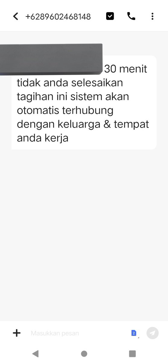 Udah lama nggak dapat chat dc, tiba2 ada yang sms lagi bikin shock dikit