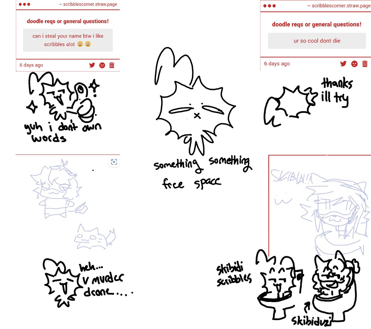 scribblygarbage's tweet photo. some strawpage stuffff https://t.co/diSOMGrXZv