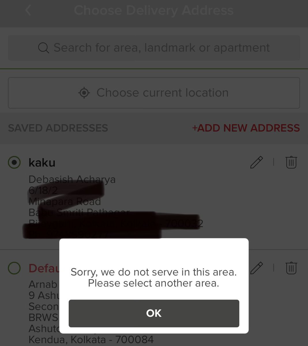 arnabacharjee's tweet photo. Unable to place order in @bigbasket_com  since 8th December. It is showing that my pincode 700084 is not serviceable. I logged a ticket (733797071922) but haven’t received any resolution. I’m using @bigbasketblog  for 5+ years, first time encountering it. @CEE_bigbasket https://t.co/99Wfr1wVfc