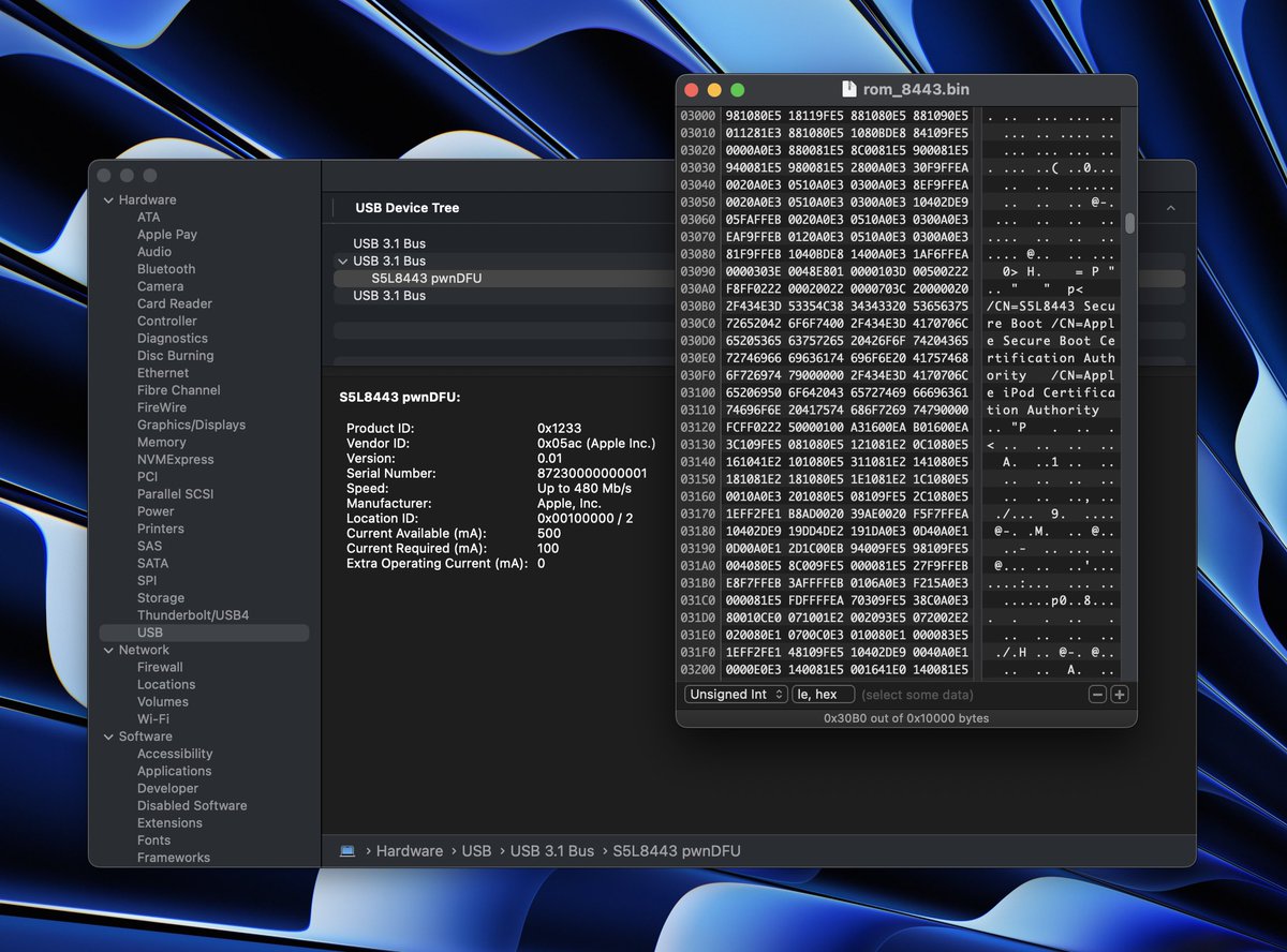 iPod shuffle 4 (S5L8443) is now also O B L I T E R A T E D by virtue of <a href="/__gsch/">gsch</a>'s S5Late bug

(Yes, the ROM is so similar to S5L8723, that they didn't even bother changing serial number string)