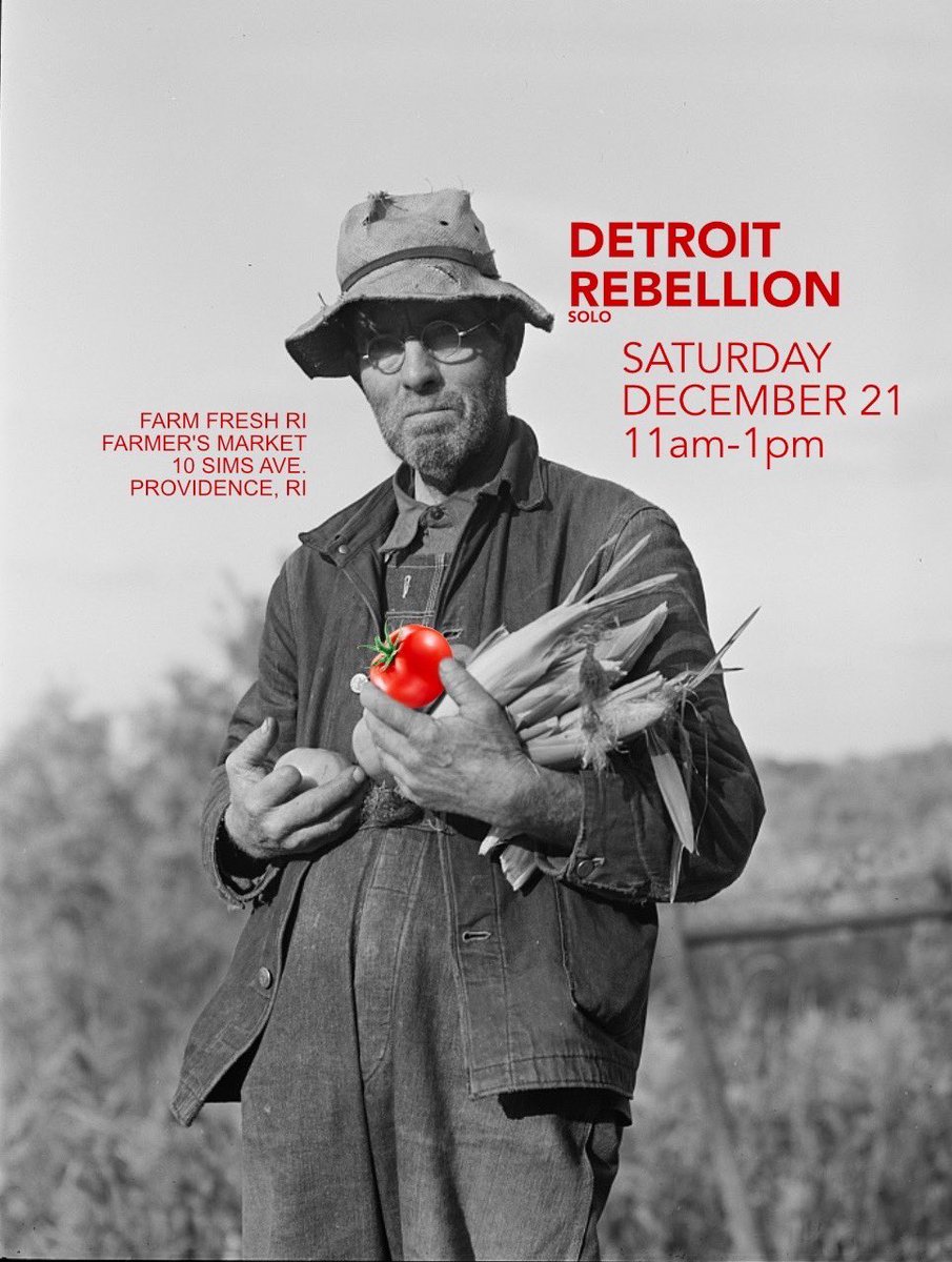 detroitriot's tweet photo. support your local farmer @FarmFreshRI this Saturday. live garage rock blues while you peruse https://t.co/dLuhgUsoMR