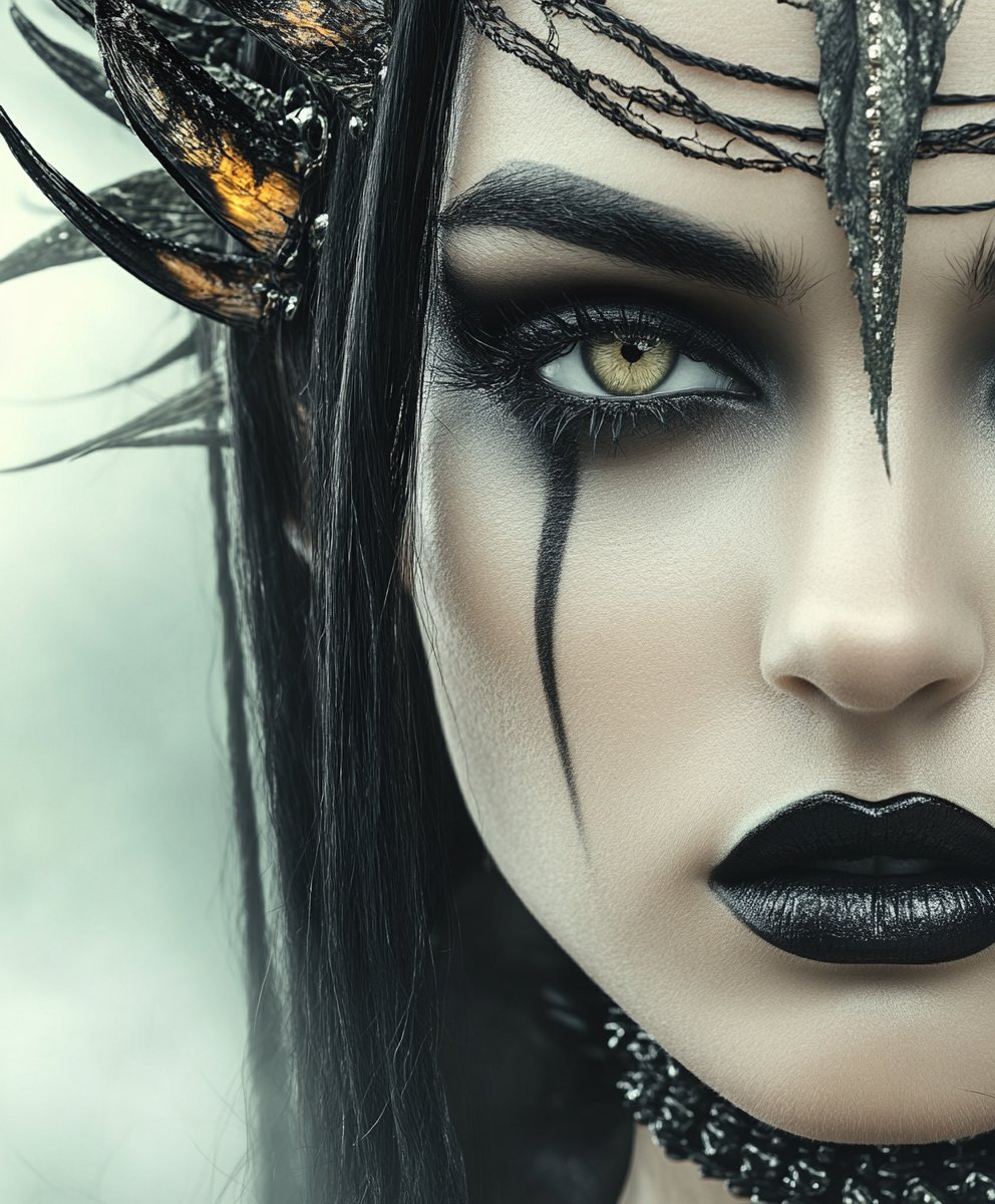 QuorixAI's tweet image. QT your Goth Goddess