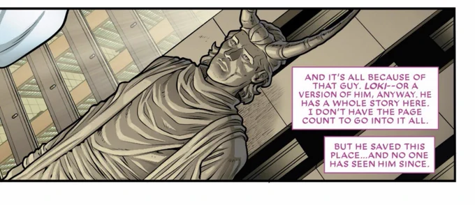 THEY HAVE STATUES OF LOKI IN THE TVA ……. OH MY GOD MOBIUS ….. SEEING THAT EVERY DAY …
AND THEY RECRUIT VARIANTS NOW BC MOBIUS AND B-15 THOUGHT IT WENT WELL WITH LOKI …… IM SCREAMING 