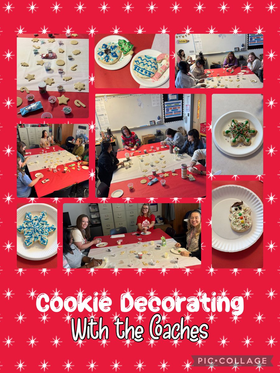 It was Cookie Decorating with the Coaches Day! With the craziness that the last week before Winter Break brings, we enjoyed having the teams come into our room to relax and have fun decorating cookies. <a href="/allenelem/">Allen Elementary</a> #OurAllenLegacy