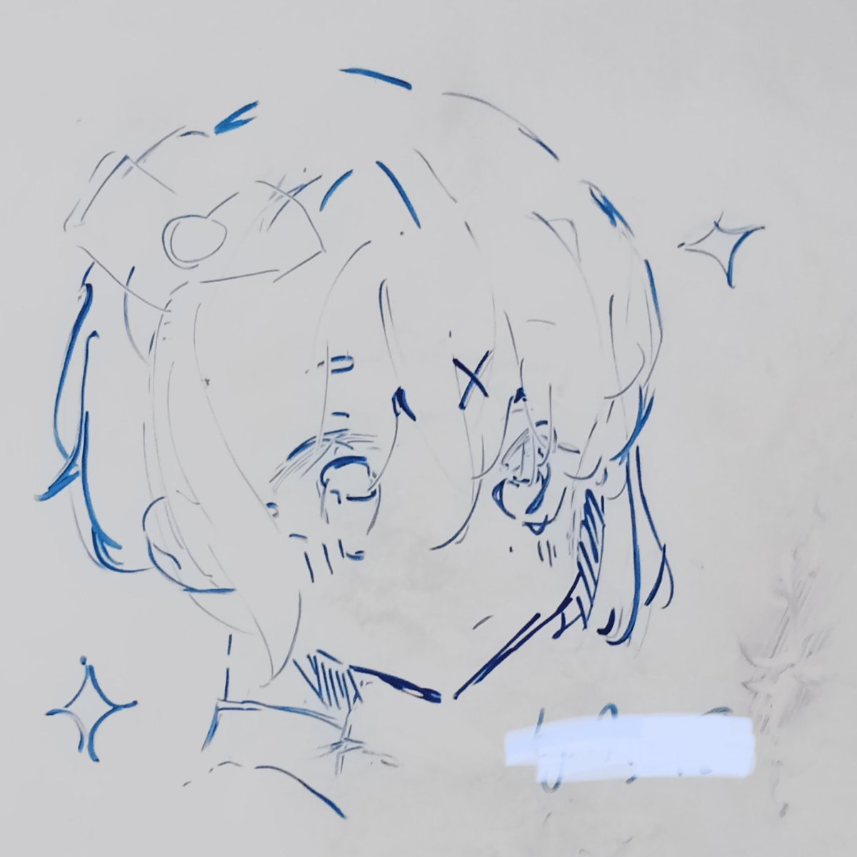 FriskSpy's tweet photo. 💤 I tried to draw on white board
(There's no teacher)

#illustration #sketching https://t.co/jLmTQBwYSq
