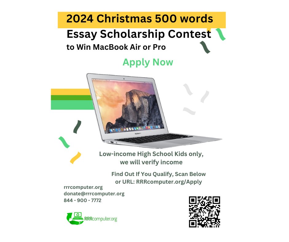 RRRComputer's tweet image. Here&apos;s your chance to win Free a MacBook Computer!
rrrcomputer.org/apply
rrrcomputer.org/donate