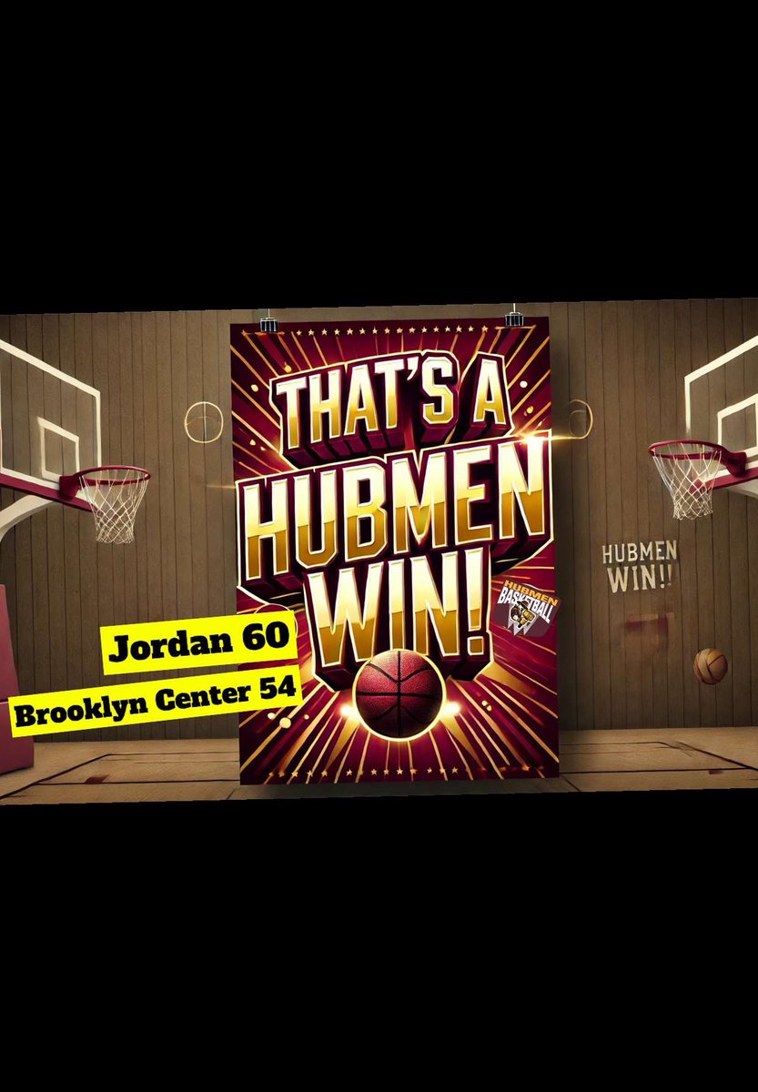 Had to fight for that one. Jordan survives at Brooklyn Center!  60 to 54

Next up Glencoe Thursday at home. 

#BuildingChampions 🏀🔨🏆
