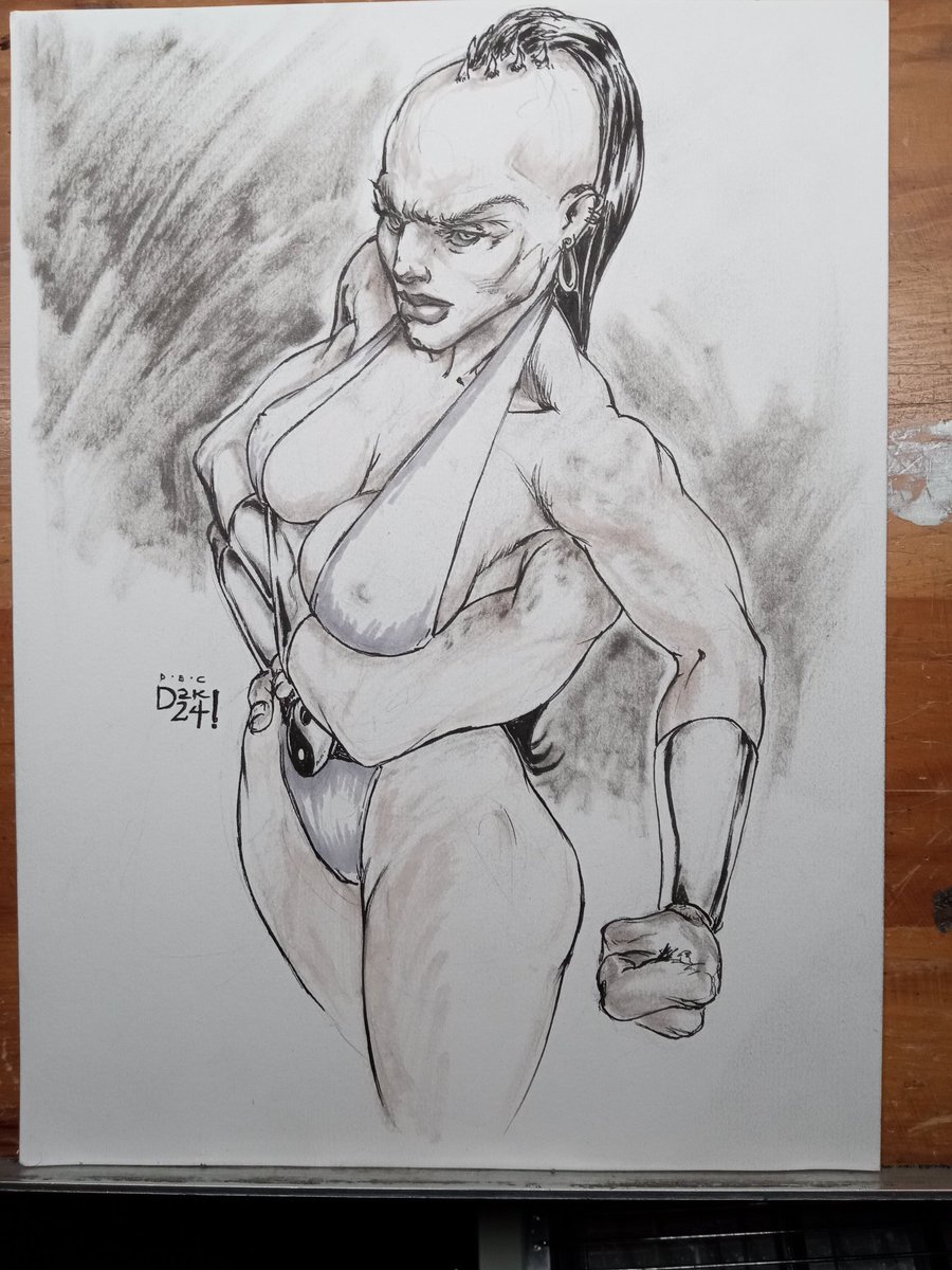 Doomsmith_'s tweet image. Sheeva - MKIII (From my Whatnot Livestream Saturday Night) #traditionalart #midway #MortalKombat #Shokan #Doomsmith2k24 #whatnot
