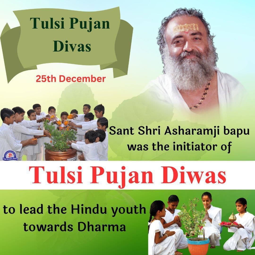 SunilKarira7's tweet photo. Global Initiative
Tulsi Pujan Diwas 
#InspiredByBapuji https://t.co/AjXgrRExuR