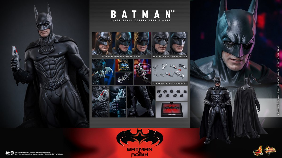 #HotToys Batman &amp; Robin 1/6th scale #Batman figure is available for pre-order now! ht.toys/HTBnRBATMAN