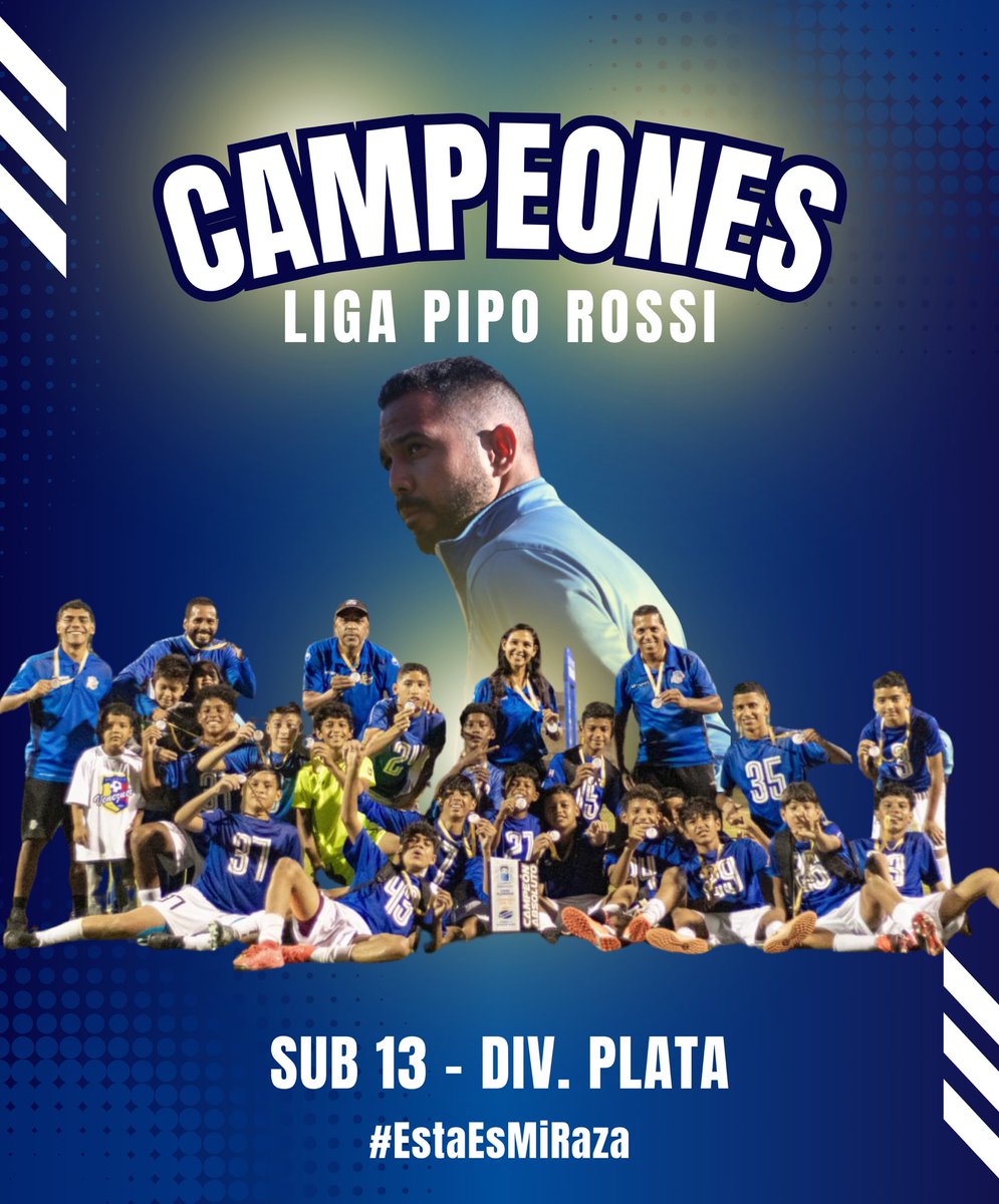 CAMPEONES ABSOLUTOS 🏆

Luego de minutos intensos en penales nuestra categoría Sub 13 - Div. Plata se coronó campeón en la Liga Pipo Rossi 🤩

Demostraron pasión y talento en cada gol ⚽️

SOMOS EL MEJOR EQUIPO DE CARACAS 💙❤️

#EstaEsMiRaza 💙❤️
#RazaAtletica 💙❤