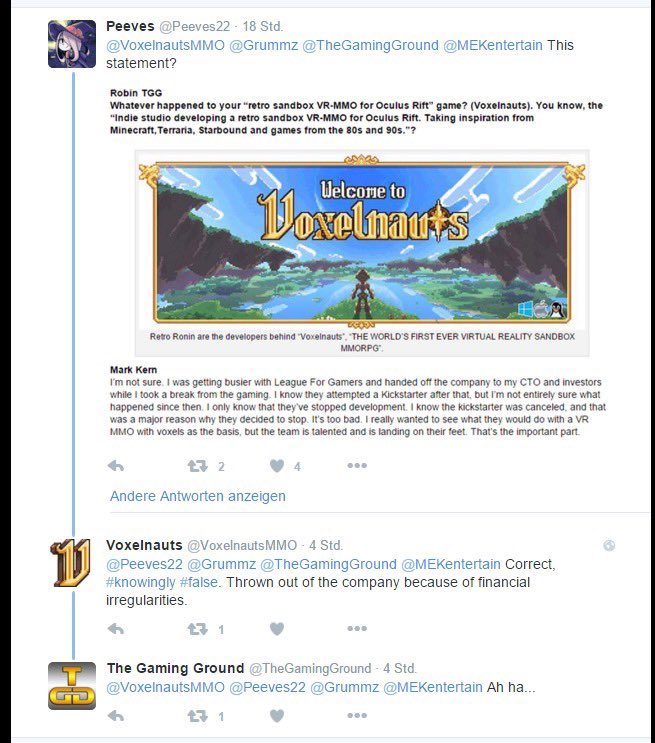 BirdRespecter's tweet photo. After RED5, he was given a million dollars to launch a VR game called voxelnauts. He never produced anything beyond the original trailer and was accused by employees of embezzling money from the company in lieu of paying them for services rendered, and was allegedly ousted again. https://t.co/QehC1XoFLq