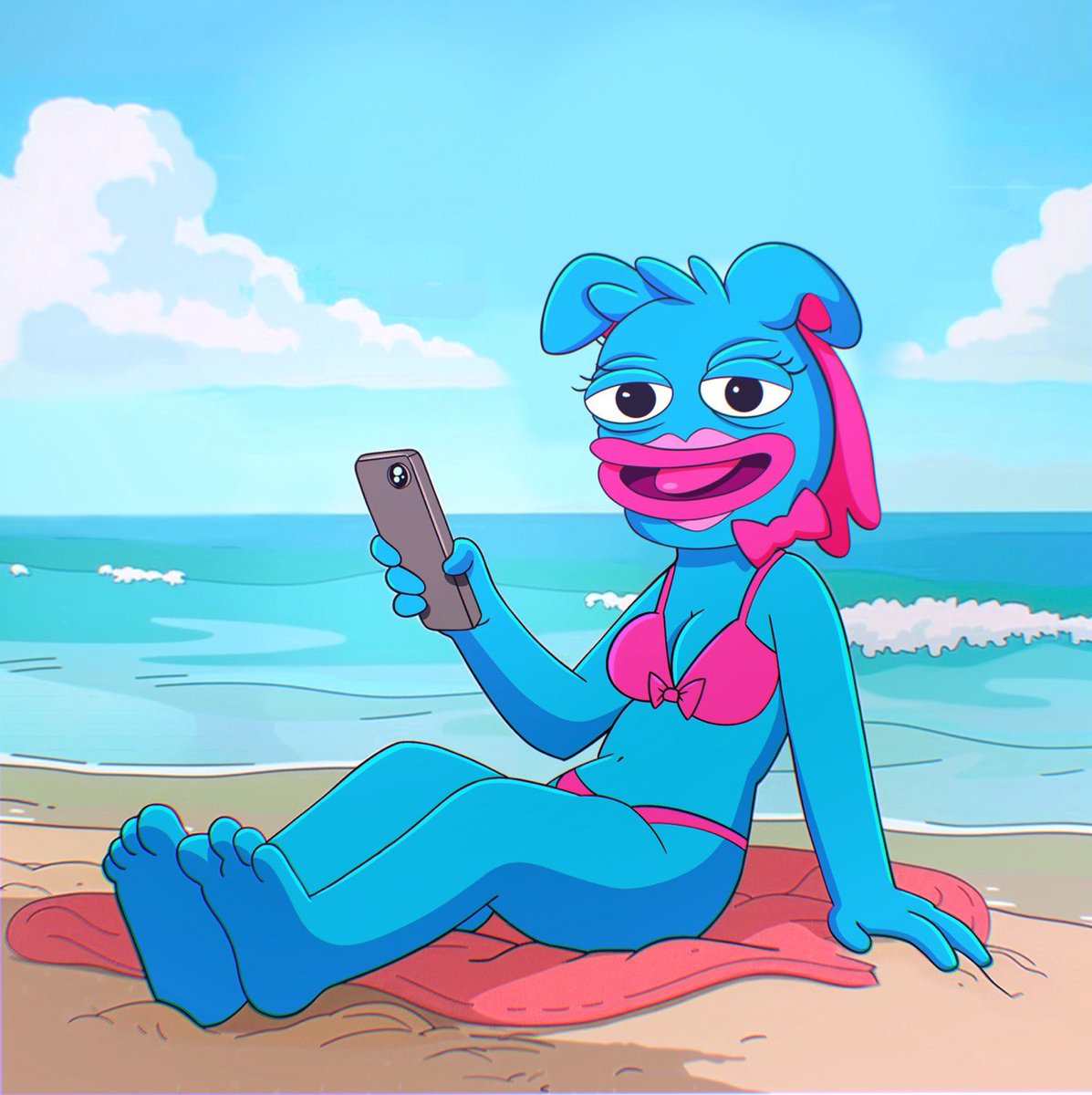 brettaonbase's tweet photo. $BRETTA enjoying her summer and tining for $BRETT

#BASE https://t.co/YJW6xuVuid