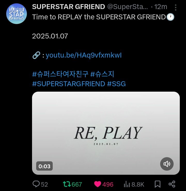 oh gfriend you are so loved that even a game restarted again for your comeback 🥺