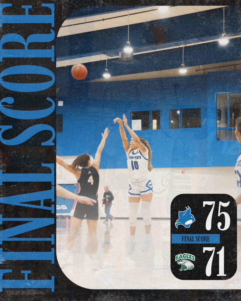 Christmas came early with a BOBCAT WIN!! 🎄

We had 5 Bobcats in DOUBLE DIGITS! 

#0 Hailey Ingram: 20 points 
#10 Natasha Deal: 18 points 
#23 Erison Vonderschmidt: 14 points and 10 rebounds 
#41 Kylie Diaz: 14 points, 9 rebounds, and 4 blocks 
#32 Savannah Bingham: 11 points