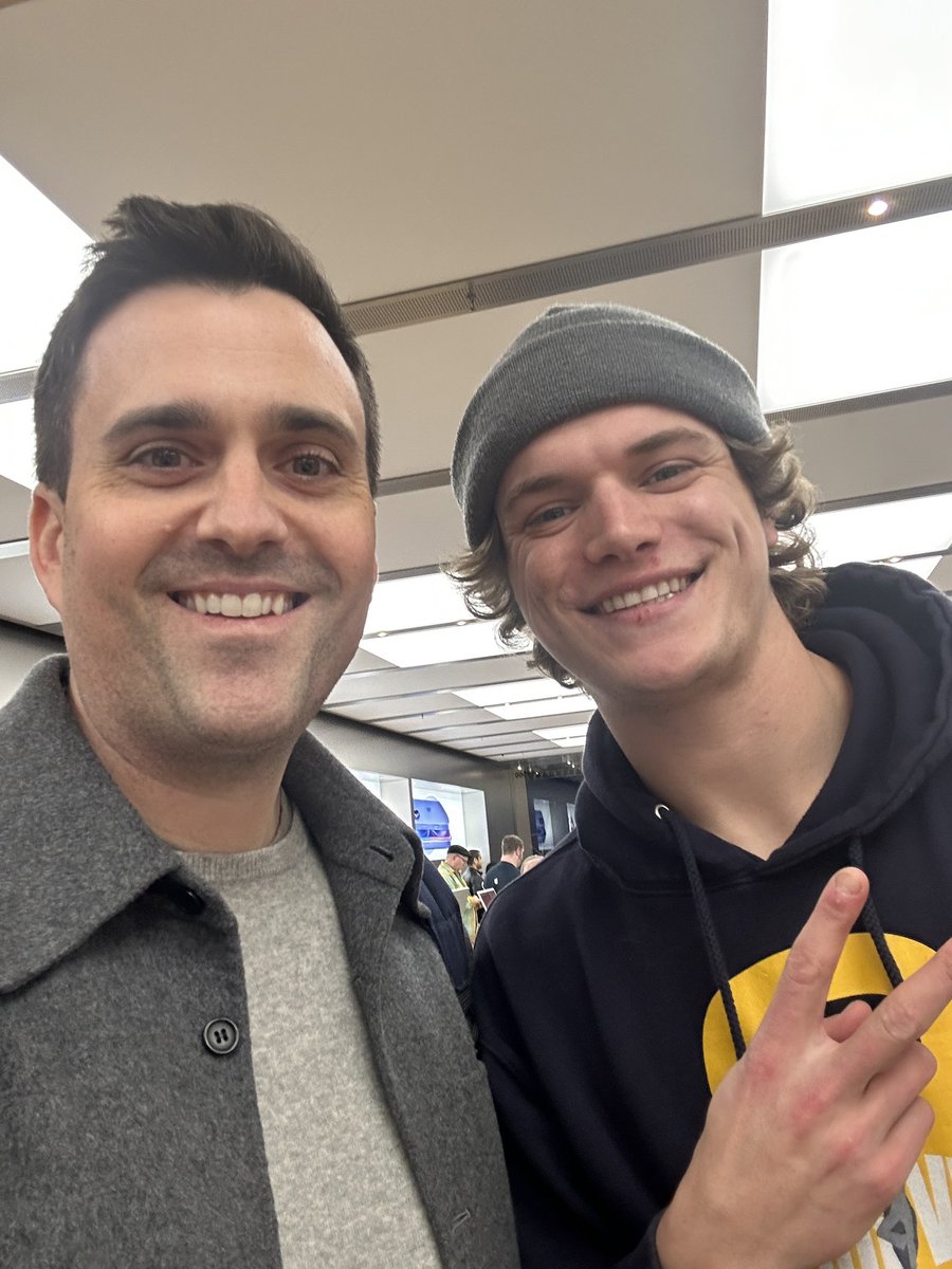 Great to meet you <a href="/jjmccarthy09/">J.J. McCarthy</a>! 

Go Blue!