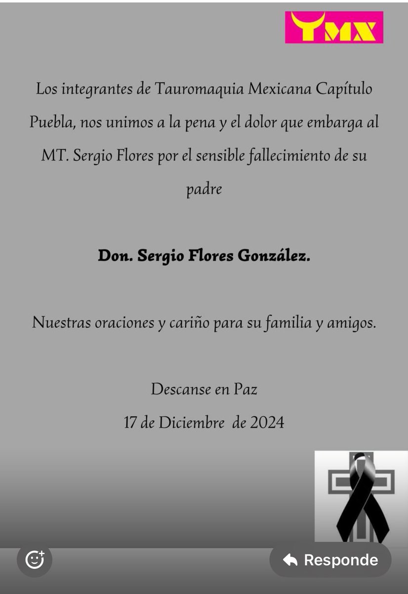 Nuestro cariño al matador Sergio Flores.