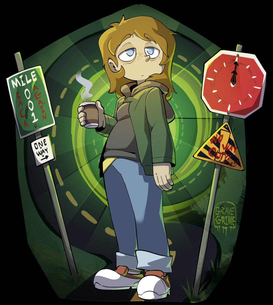Grave_Grime's tweet photo. 🪦 Daily Etchings - 352 🪦

@/Coffee2Late's liminal horror protag, Grey!

She's starring in a comic RIGHT NOW if you guys wanna see what she's all about.  Just give Hi, Strangeness a gander!  It's short at the moment but I'm enjoying it so far :) https://t.co/IAbulA6c7i