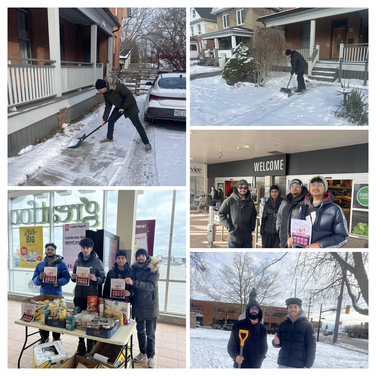 10 members of our Muslim Youth from Maple, ON chapter of <a href="/AMYA_Vaughan/">Muslim Youth Vaughan</a> drove to Lindsay, ON on December 14 to spread the message of Islam.

Our efforts included a food drive for the local food bank, as well as community service initiatives like cleaning driveways for residents.