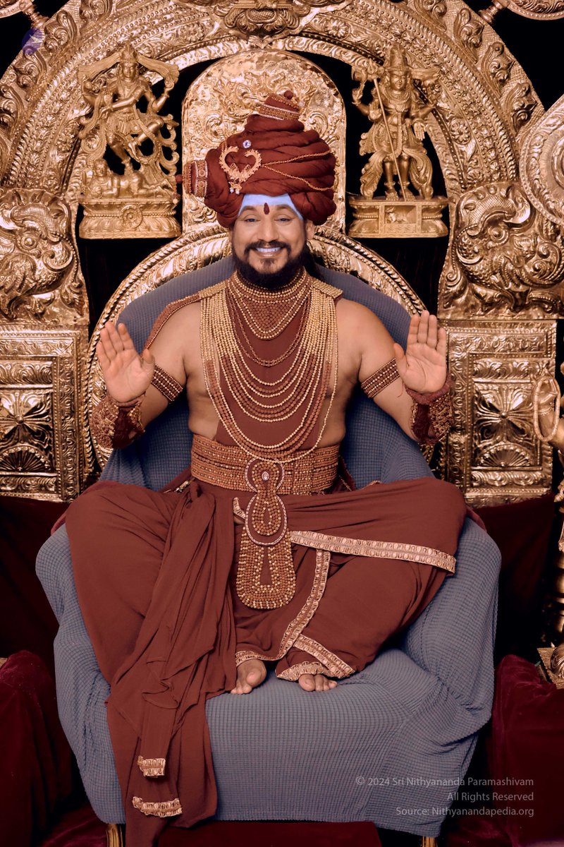 SriNithyananda's tweet photo. 12 DECEMBER 2024 - MAHASADASHIVA MURTHY BHAVA SAMADHI DARSHAN WITH THE SUPREME PONTIFF OF HINDUISM (SPH) BHAGAVAN SRI NITHYANANDA PARAMASHIVAM. PARAMASHIVOHAM LEVEL 1-2-3, DAY 03. https://t.co/R48fyvFgqe