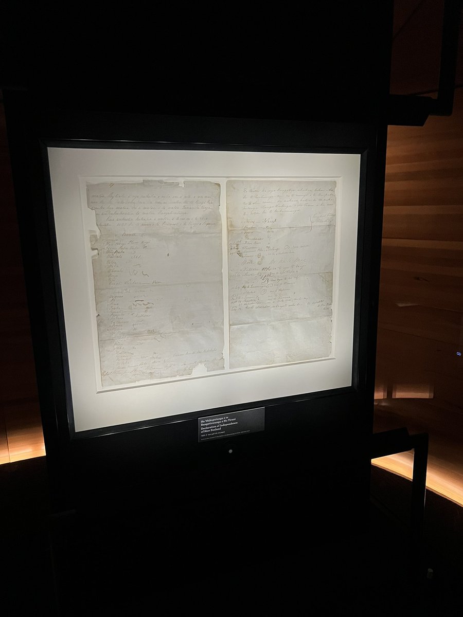 Ceriphinz's tweet image. Did you know you can just walk in and see our most important documents whenever you like? He whakaputanga, te Tiriti o Waitangi and the Women’s suffrage petition, all amazing taonga, all available for us to see anytime (well anytime the National library is open)