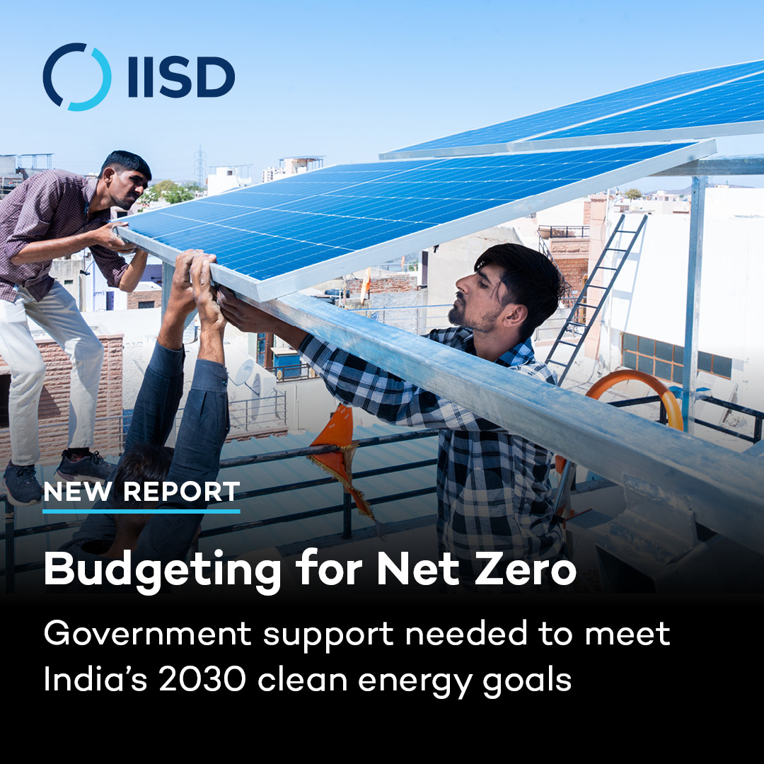 New Report—India's support for #CleanEnergy is bearing fruit with the country on track to reach 2030 solar &amp; battery storage goals!
 
But targeted support &amp; policies are still needed to deliver for offshore wind, EVs &amp; more.
📗<a href="/IISD_news/">IISD</a> &amp; <a href="/CSTEP_India/">CSTEP</a>
iisd.org/publications/r…