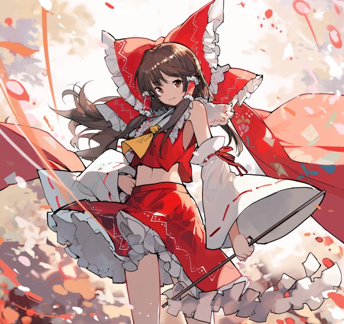 本日の一枚 500枚目  #本日の一枚 #東方 #博麗霊夢 