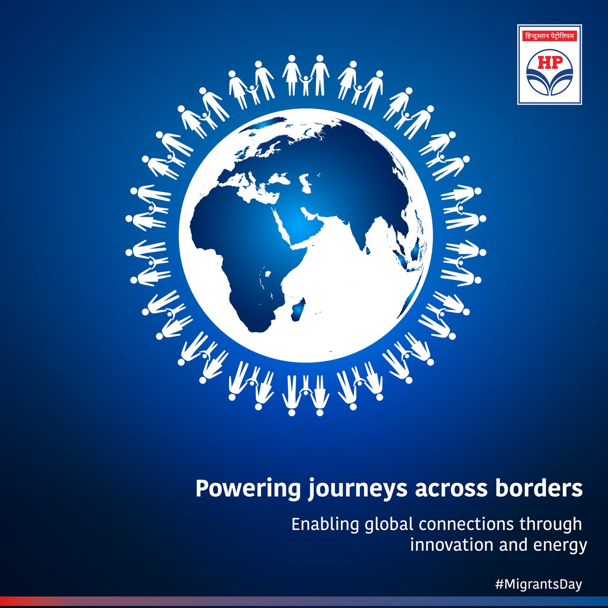 HPCL's tweet photo. From crossing boundaries to building bridges, migration drives progress and unity. This International Migrants Day, lets salute the spirit of all those who journey towards a brighter future.
#InternationalMigrantsDay #HPCL #FuelingFutures https://t.co/AZ79IvOuPg