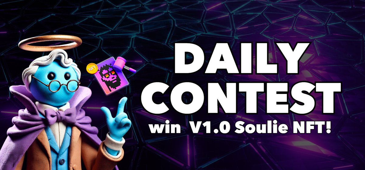 🎉 Daily SOLess Contest Alert! 

🏆 Prize: V1.0 Soulie NFT (released after Christmas!)

⏳ Duration: 24 hours only

Rules
1️⃣ Tweet using #BURNURMEMES + today’s hashtag (check /hashtags).
2️⃣ Target the daily meme community!
3️⃣ Most points in 24 hours wins!

📊 Scoring
➕ Tweet = 1