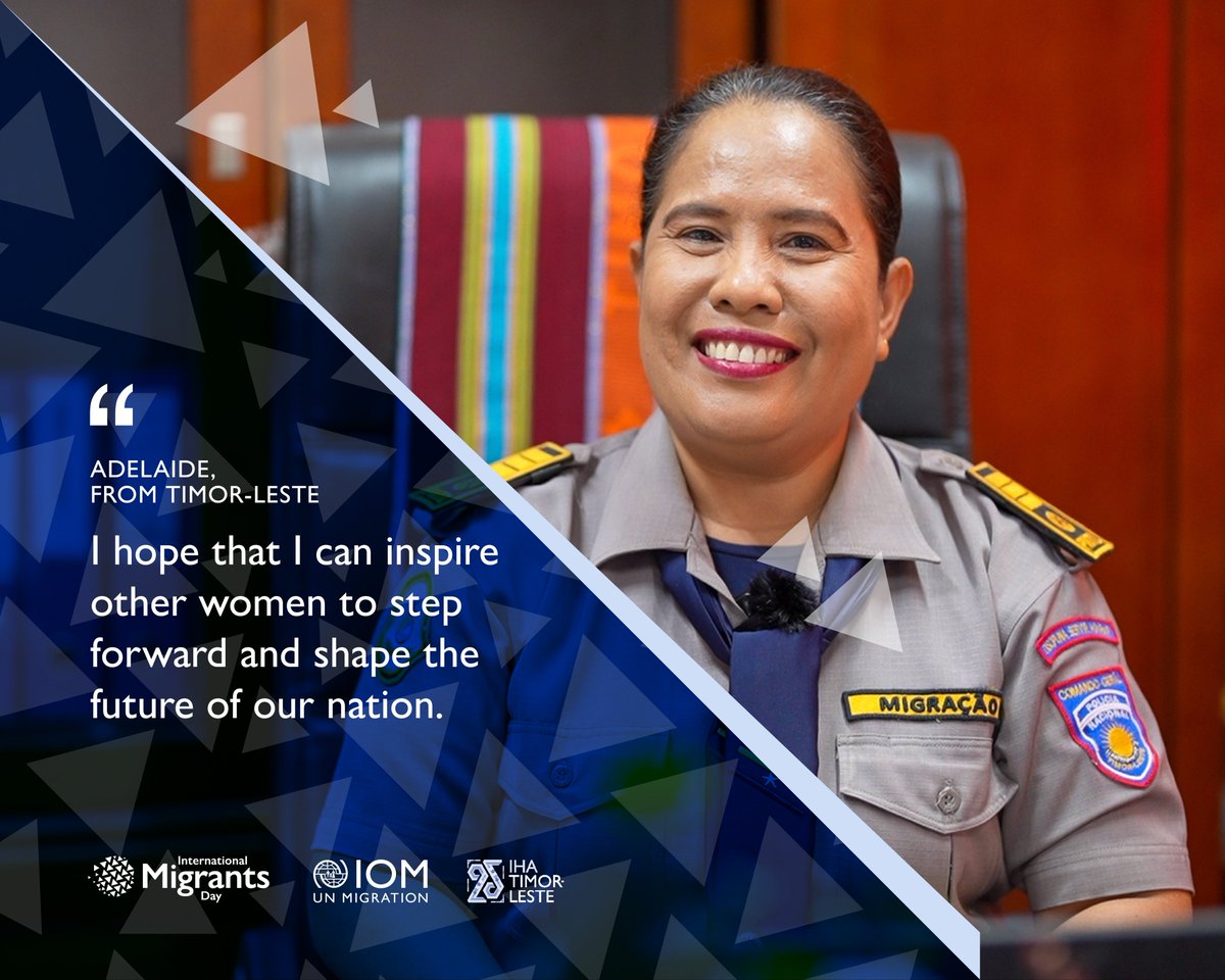 IOMtimor_leste's tweet photo. This #MigrantsDay, we celebrate the importance of safe migration pathways and effective border management at #EveryStep of the journey.
 
Read how Adelaide champions robust border management to protect migrants from risks like trafficking and exploitation: https://t.co/wuFYOUHQqA https://t.co/MclJwvmdcj