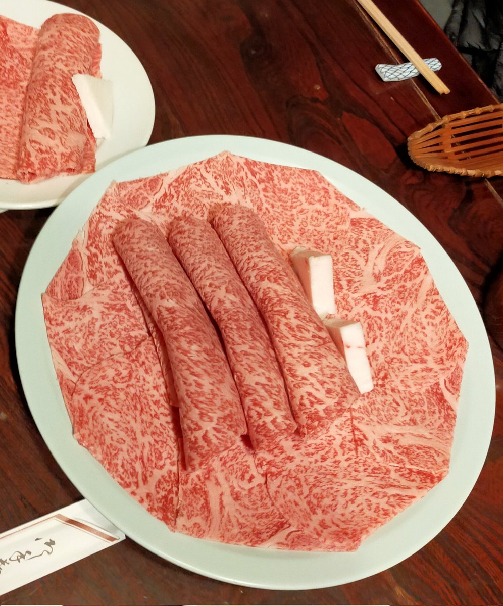 #すき焼き 👍
お肉は #霜降り 👌
超〜美味しかった😋
#外食 #お店ご飯