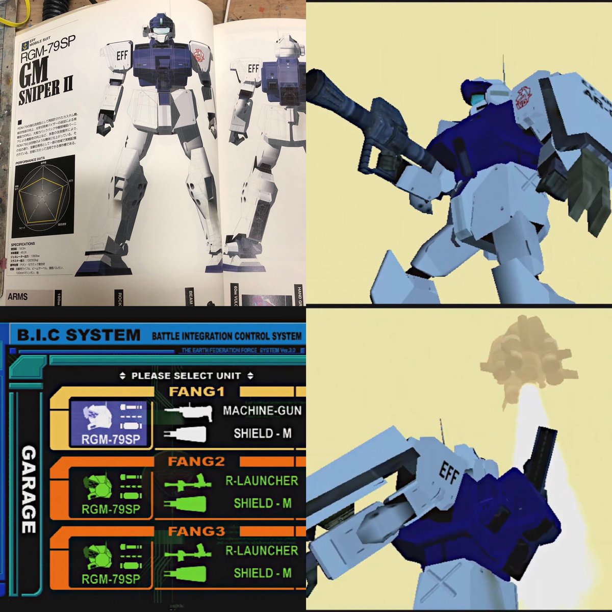 ジムスナイパーⅡ WD隊仕様×3 完成しましたー☺️
「ガンダム外伝 コロニーの落ちた地で…」最終ステージ ヒューエンデン基地攻略戦で投入された3機を再現してみました。
武装は100㎜マシンガンかロケットランチャーの2択だったのでそれに準拠しました☺️
#コロニーの落ちた地で
#ホワイトディンゴ