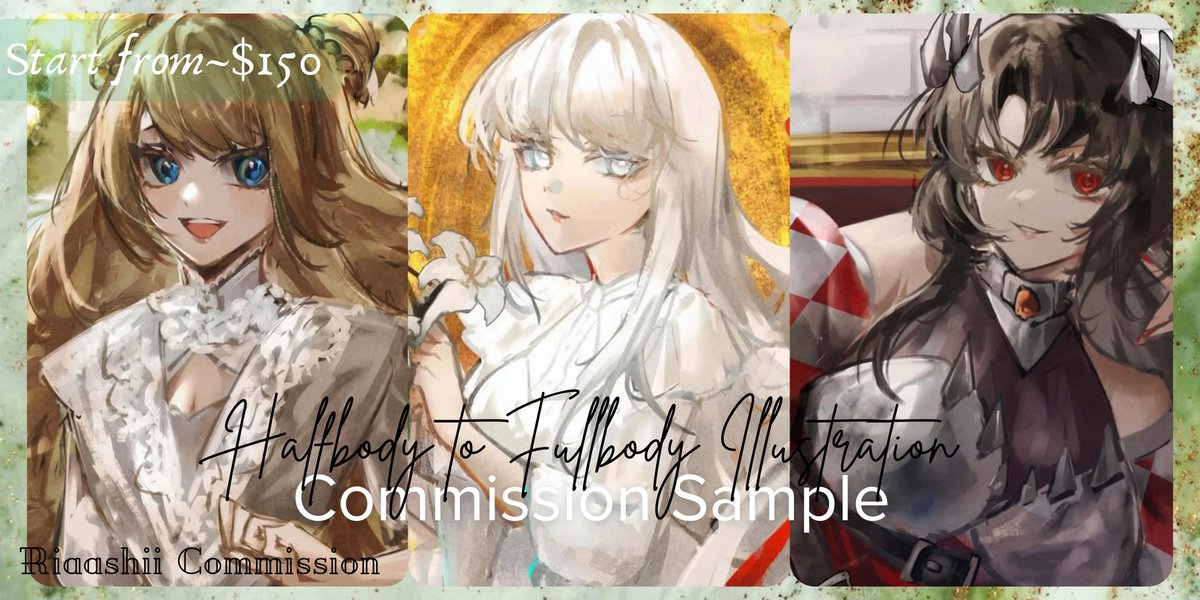 [❤ &amp; Share is really appreciated ^^]

My commissions are open, feel free to dm for any questions~

❗Commission Info: riaashiicomms.carrd.co
💚 Order through VGen!: vgen.co/riaashii
📝☕G-form &amp; Kofi link in reply

#commissionsopen #VgenOpen #opencommissions #VgenComm