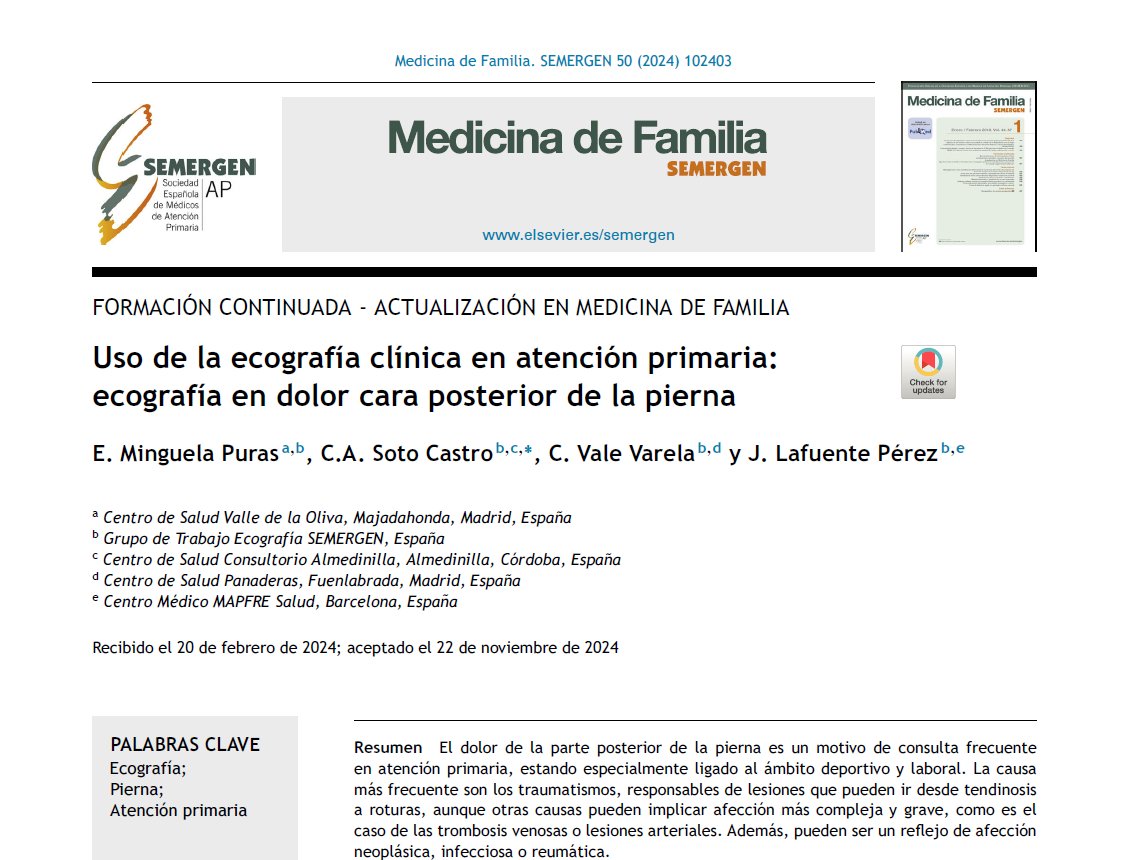 📖#EcoReview de #GTEcoSemergen
elsevier.es/es-revista-med…
#Ecoactualizate #ultrasound #formacion #atencionprimaria #paciente