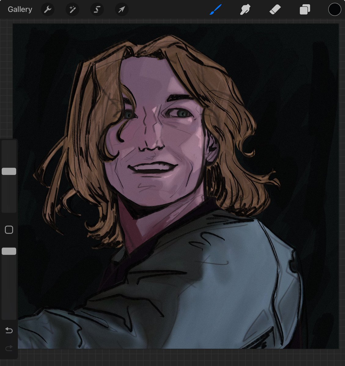 Decided to make a sketch, which turned into this… he does not look like it but here’s #lestat from #InterviewWithTheVampire