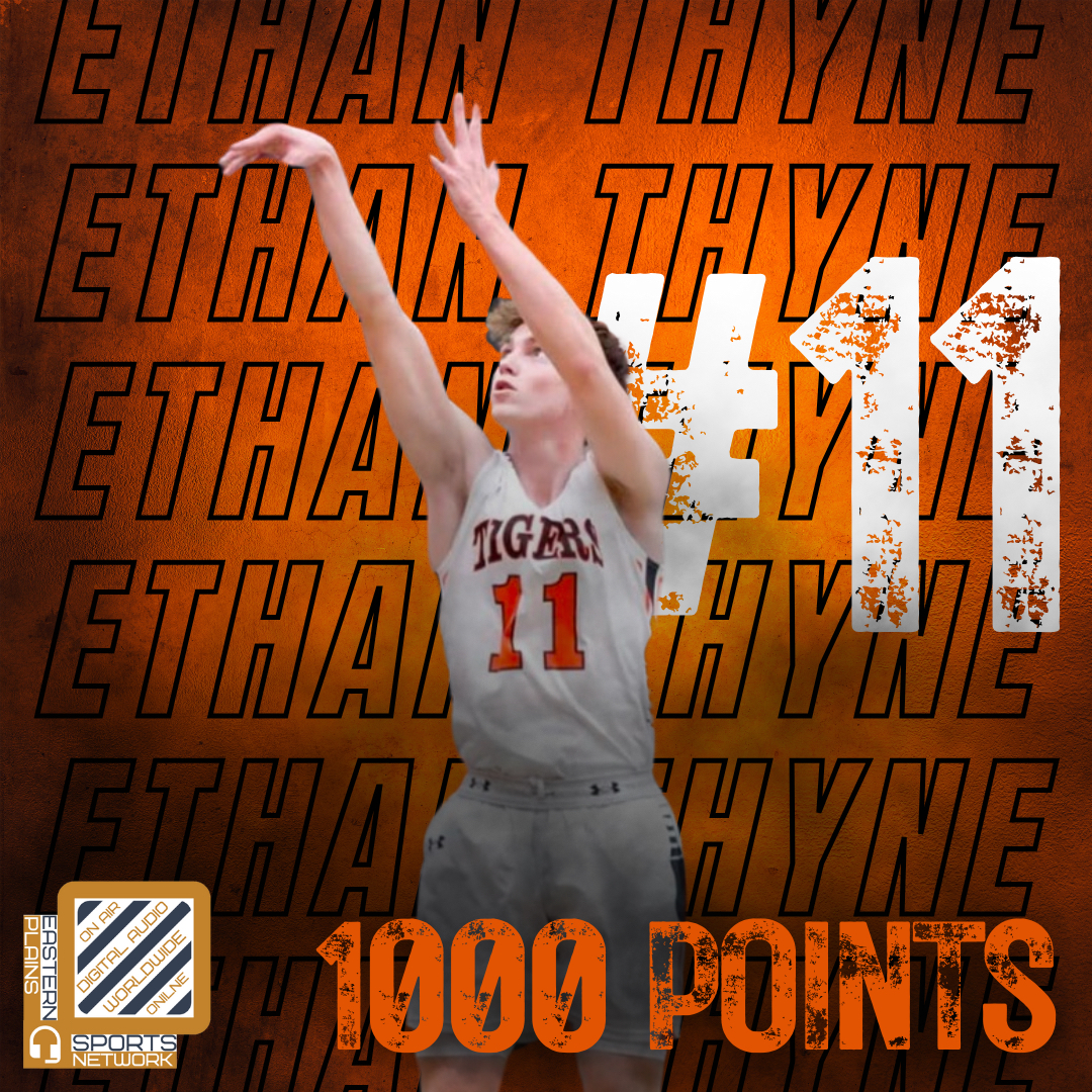 The Sterling Tigers cruised to their 4th win of the year, downing Platte Valley 62-46! Ethan Thyne led the scoring with 16, AND the senior eclipsed 1000 career points in the process! Congratulations Ethan on the accomplishment! Tigers are in Strasburg Thur!