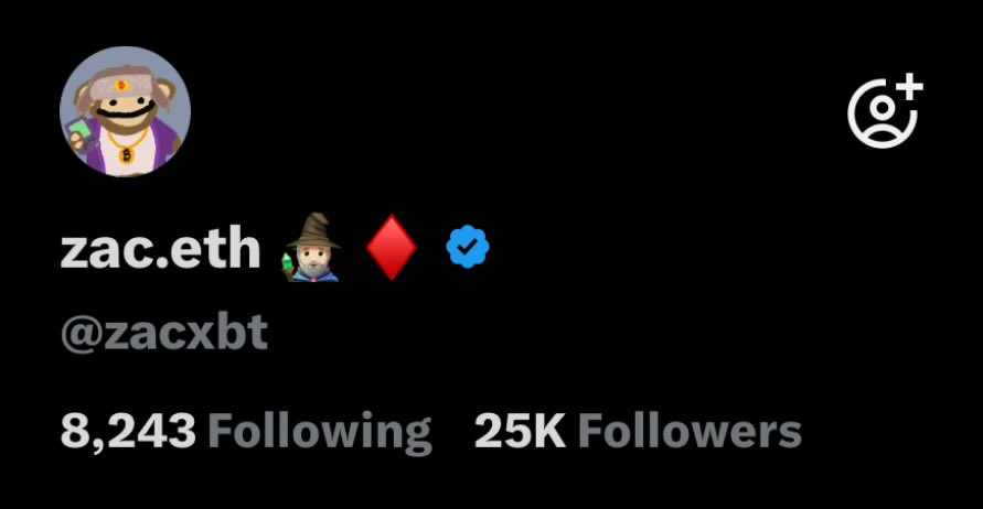 zacxbt's tweet image. My first 25000x