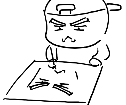 絵と同じ顔しながら描いてる時あるよね? 