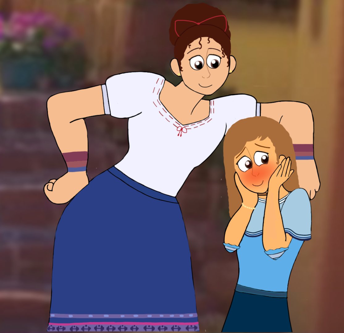 angel_emma41870's tweet photo. Luisa and Ansley💙🩵✨
It was my first time i draw these two😍 Ansley was my new encanto oc! Luisa was flirting with Ansley she was blushing ☺️
(I hope you like it)
Tags✨
#myartwork #artwork #myart #art #Ocxcanon #luisamadrigal #encantooc #Encanto #ibisPaintX https://t.co/fTlisRajlt
