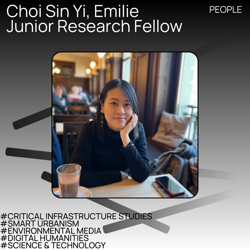 Digital Narratives Studio (@cuhk_dns) on Twitter photo Emilie just joined our team as a Junior Research Fellow!
Emilie is a Ph.D. candidate at the City University of Hong Kong. Her doctoral research centers on the elemental and environmental dimensions of media technology.
More details at:
digitalnarratives.com.cuhk.edu.hk/people/choi-si…
#DNS2024
#CUHK Emilie just joined our team as a Junior Research Fellow!
Emilie is a Ph.D. candidate at the City University of Hong Kong. Her doctoral research centers on the elemental and environmental dimensions of media technology.
More details at:
digitalnarratives.com.cuhk.edu.hk/people/choi-si…
#DNS2024
#CUHK