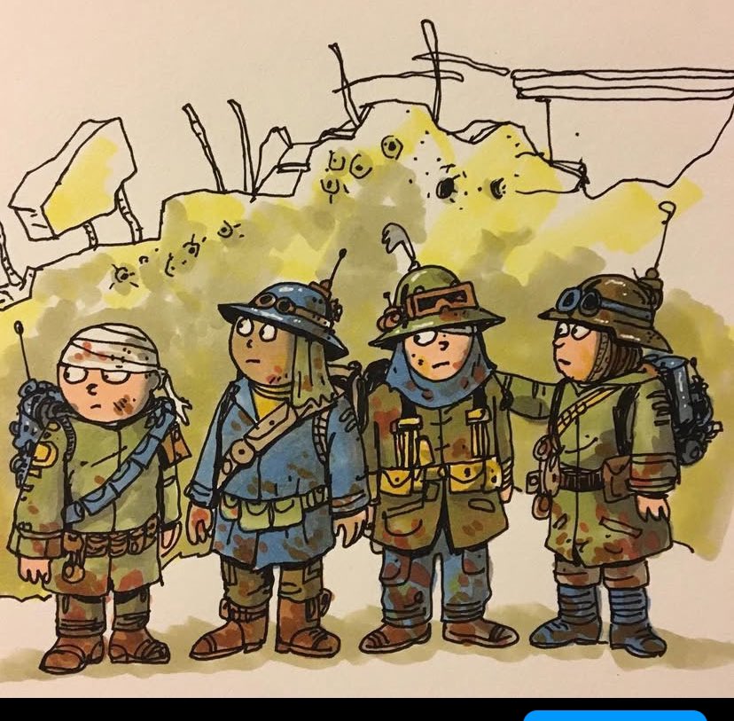 #SkeletonCrew back in ‘17 I was developing a sci-fi/kid/army graphic novel. Tonight’s episode felt very familiar.