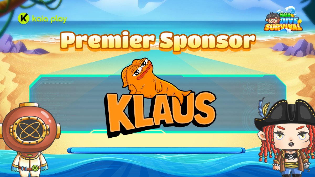 🔊🔊 Shoutout to our premier sponsor of Kaia Dive Survival: <a href="/KlausEthereum/">Klaus AI</a> — the bold new meme coin launched on Ethereum. 

$KLAUS takes inspiration from Seth MacFarlane’s sharp humor, embodies a community-driven ethos, and is redefining the meme coin landscape in this Bull run.