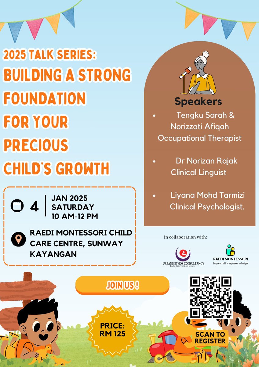 UrbaneEthos's tweet photo. Get some insights into how parents and caregivers can support the various stages of child development and how they can actively support their child's growth and well-being

Link to register: https://t.co/lYCCiEW6p2 https://t.co/ga2O0u6XW2