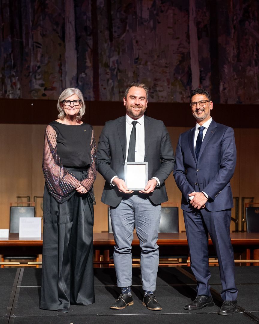 DefenceScience's tweet photo. 👏 A huge congratulations to the recipients of the Department of Defence Innovation, Science and Technology Awards for Excellence in 2024, presented at the 2024 Defence #ADSTAR Summit in Canberra. The three awards covered Leadership, Collaboration and Impact. https://t.co/gWYQRSaSOp