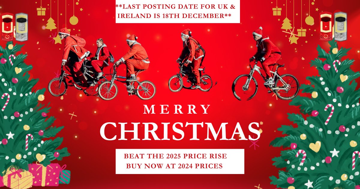 Merry Christmas! Wishing you a safe and happy Christmas and a restful holiday period with your loved ones. 

🎅Please note 18th December is the last posting date for orders to reach you in time for Christmas if you are the UK. 🚵‍♀️And you'll beat the 2025 price rise too!