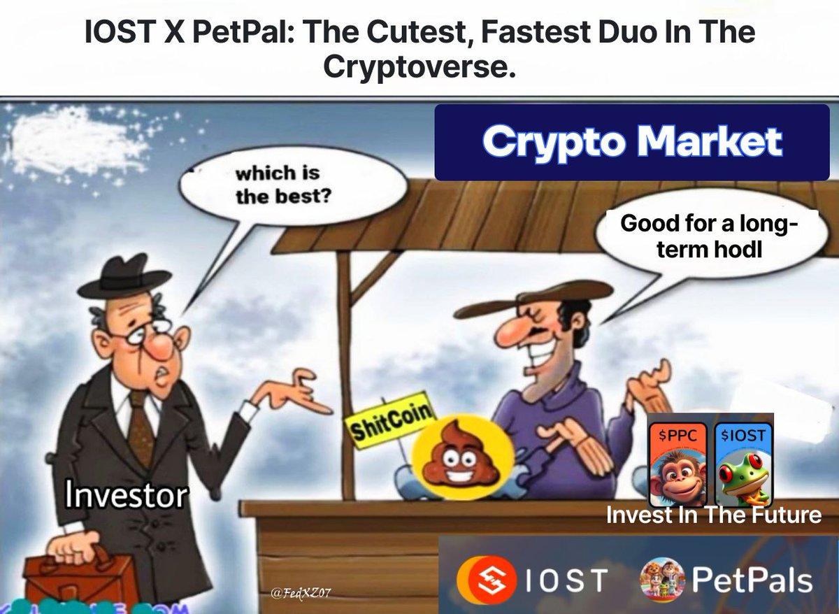 FedXZ07's tweet photo. Level up your pet-parenting game with #IOST & #PetPal! 🐾🚀
@IOST_Official’s high-speed #blockchain ensures seamless interactions with your virtual pet.
@petpals_fun's adorable creatures offer endless entertainment & companionship.
Join the fun & adopt your digital pet today! https://t.co/f9rgS3RVAD