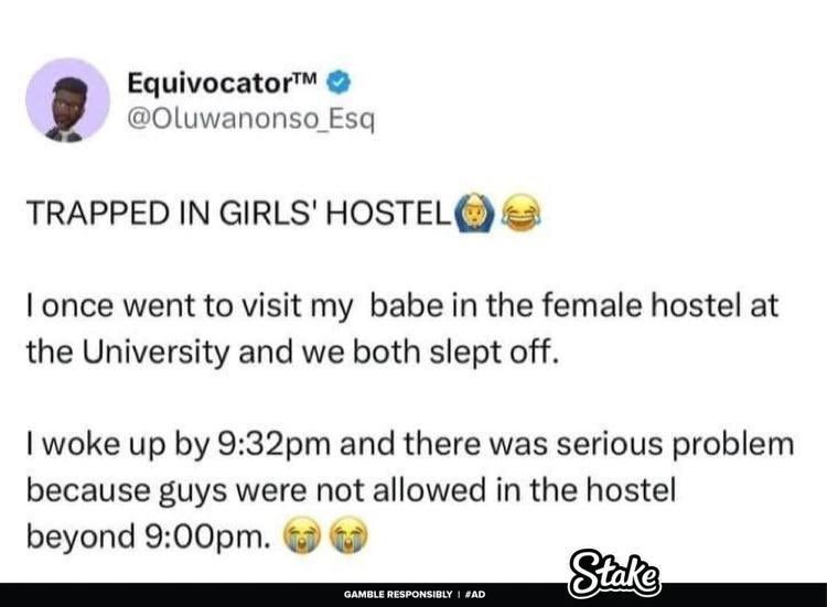 Alph__Utd's tweet photo. So this guy went for sleepover in girls hostel and was trapped😂😂😂😂 you will laugh fr.😂

A very funny thread. https://t.co/uZ8sUfL8YF