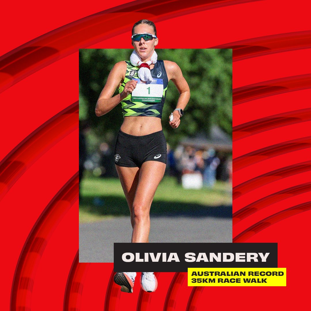South Australian Sports Institute (@sasi_sport) on Twitter photo WHAT A FINISH! ๐๐๐
South Australia's Olivia Sandery has capped off 2024 with a record-breaking performance, smashing the Australian 35km Race Walk record in 2:45:31 and earning her Tokyo 2025 World Athletics Championships qualification!
๐ท <a href="/fred_etter/">Fred Etter</a> WHAT A FINISH! ๐๐๐
South Australia's Olivia Sandery has capped off 2024 with a record-breaking performance, smashing the Australian 35km Race Walk record in 2:45:31 and earning her Tokyo 2025 World Athletics Championships qualification!
๐ท <a href="/fred_etter/">Fred Etter</a>